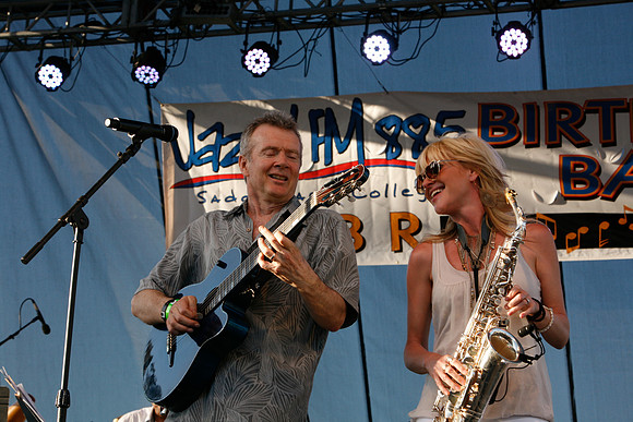Peter White and Mindi Abair