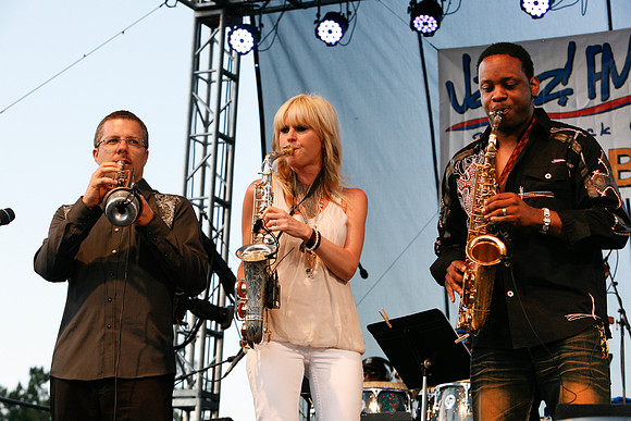 Tony Guerrero, Mindi Abair, and Jackiem Joyner